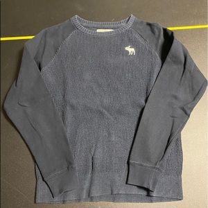 abercrombie navy blue sweater
